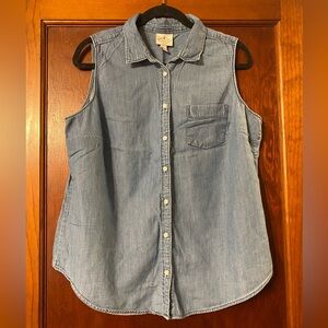 St. John's Bay Light Blue Cotton Shirt